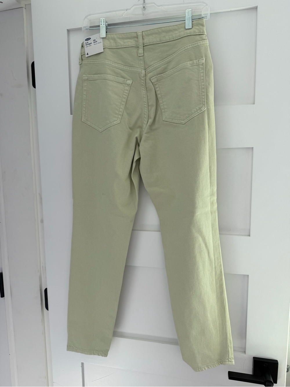 Old Navy Straight-Leg Jeans in Sage Green